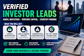 generate startup funding leads from angel investors and vcs