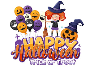 create custom made halloween, scary, horror logo