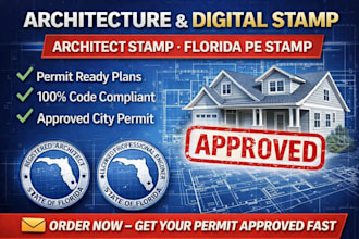 architecture stamp, digital stamp, architect stamp, florida pe stamp city permit