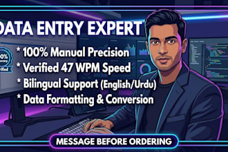 do professional data entry, copy typing and typing