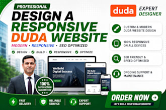 design a responsive duda website