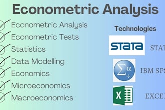 do professional econometric modelling and data analysis
