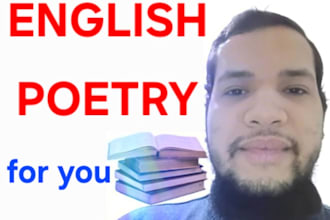 write english poetry at any topic