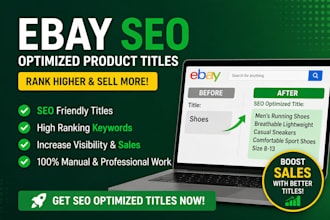 write SEO optimized ebay titles to boost sales and ranking