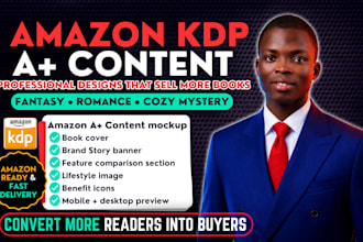 design premium amazon a plus content or ebc to boost amazon kdp book sales
