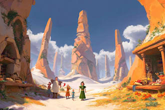 draw concept art, comic art and fantasy illustrations