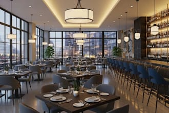 design cgi 3d interior for bar lounge cafe design spa and restaurant