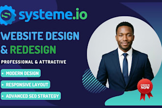 create a high converting systeme io funnel landing page and automation setup