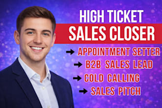 be your expert sales closer sales representative sales person sales lead