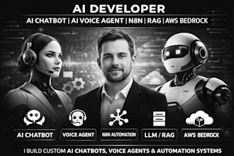 build custom ai, gen ai, ai voice agent, using n8n, llm, rag, AWS bedrock