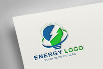 do modern logo for solar electric renewable energy brand
