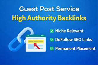 do guest post and high authority link insertion