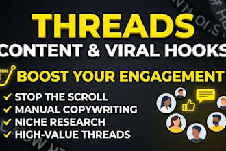 craft threads posts and viral hooks to build your brand authority