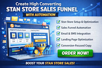 create high converting convertkit stan store sales funnel with automation