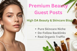 secure premium skincare guest post placements on beauty blogs