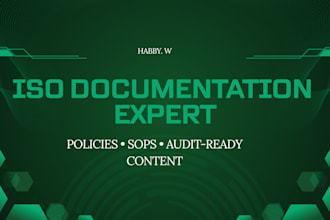 write iso documentation and compliance policies for your business