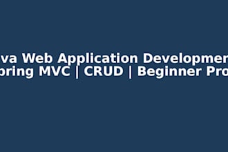 build a simple java spring mvc crud web application