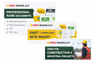 create professional method statements and risk assessments rams