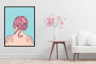 design aesthetic printable wall art for home decor or cafes
