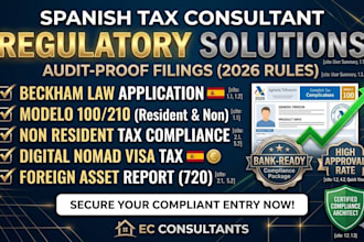 handle your spain tax filing, beckham law, and non resident compliance