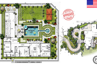 design irrigation plans landscape site plans permit drawings for city approval