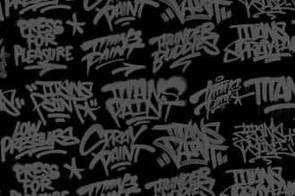 design original graffiti typography