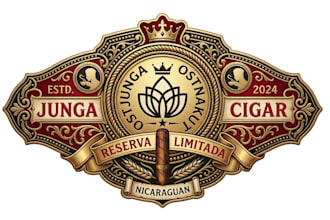 do vintage unique cigar label, cigar logo, cigar band cigar box design