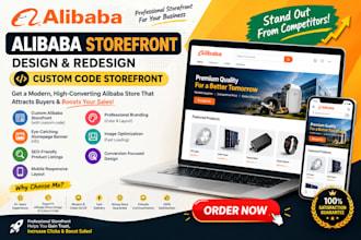 design alibaba storefront design and redesign  alibaba custom code storefront