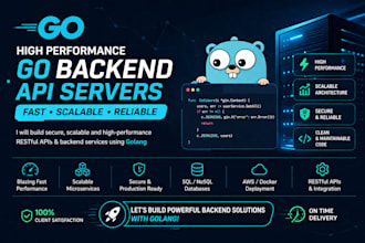 work as a go backend developer