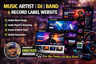 build music artist, dj, record label, music band website