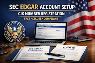 register your sec edgar account and obtain cik