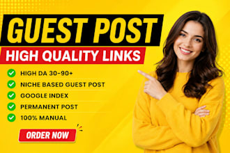build high authority backlinks and guest posts