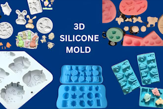 design 3d printable mold design silicone casting slip casting 3d model injection