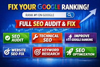 do a full SEO audit and fix website ranking issues