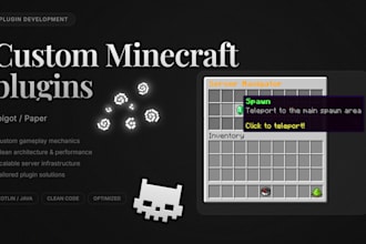 create a spigot or paper plugin for your minecraft server
