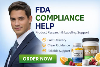 assist with fda product research and labeling support