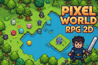 do a pixel art environment tileset background tilemap world seamless game tiles