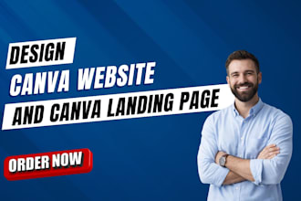 design canva website design landing page website design
