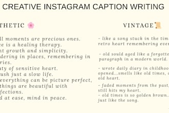 write catchy, viral, engaging instagram captions