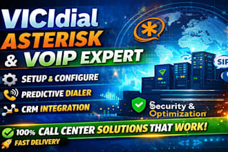 install  vicidial crm, asterisk pbx, vitalpbx, 3cx and voip call center system