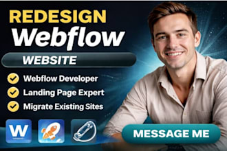 redesign webflow website webflow landing page webflow devloper webflow website