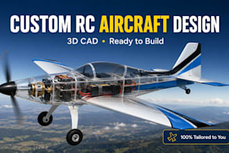 professionally design your custom rc aircraft and airplane cad model