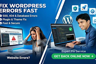 fix wordpress errors, critical issues, bugs, CSS, database errors