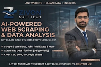 scrape any website and analyze data with ai