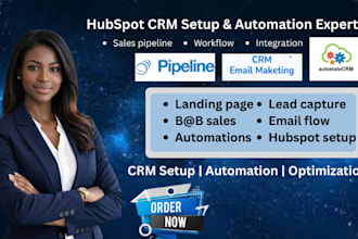 build and automate hubspot CRM sales system and pipelines