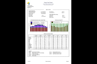 create pvsyst reports for offgrid solar systems