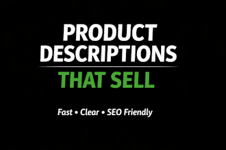 write product descriptions that turn visitors into buyers