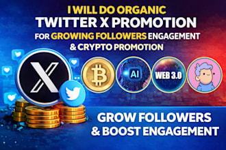 increase your twltter x followers, engagement organic growth twitter x promotion