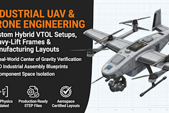 design custom vtol, agricultural drone, and surveillance uav