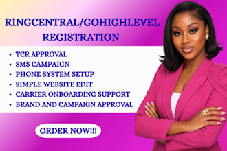 do ringcentral tcr approval and gohighlevel a2p SMS compliance